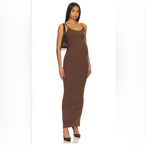 BUMPSUIT Dresses & Skirts - NWT BUMPSUIT Maxi Ribbed Maternity Dress Brown Size Small